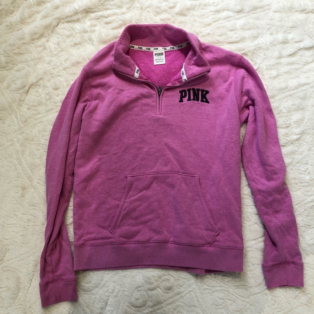💗Victoria’s Secret Pink Half Zip Sweatshirt